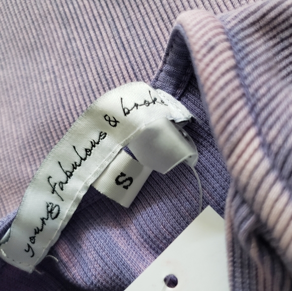 young fabulous broke lavender ROBBIE midi dress S - Picture 3 of 4